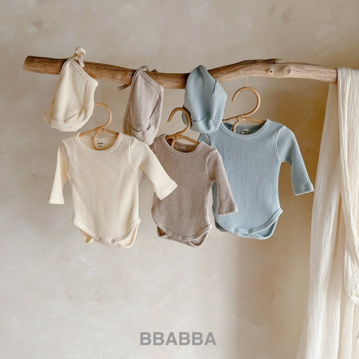 Bbabba - Korean Baby Fashion - #babywear - Butter Waffle Boonet Body Suit