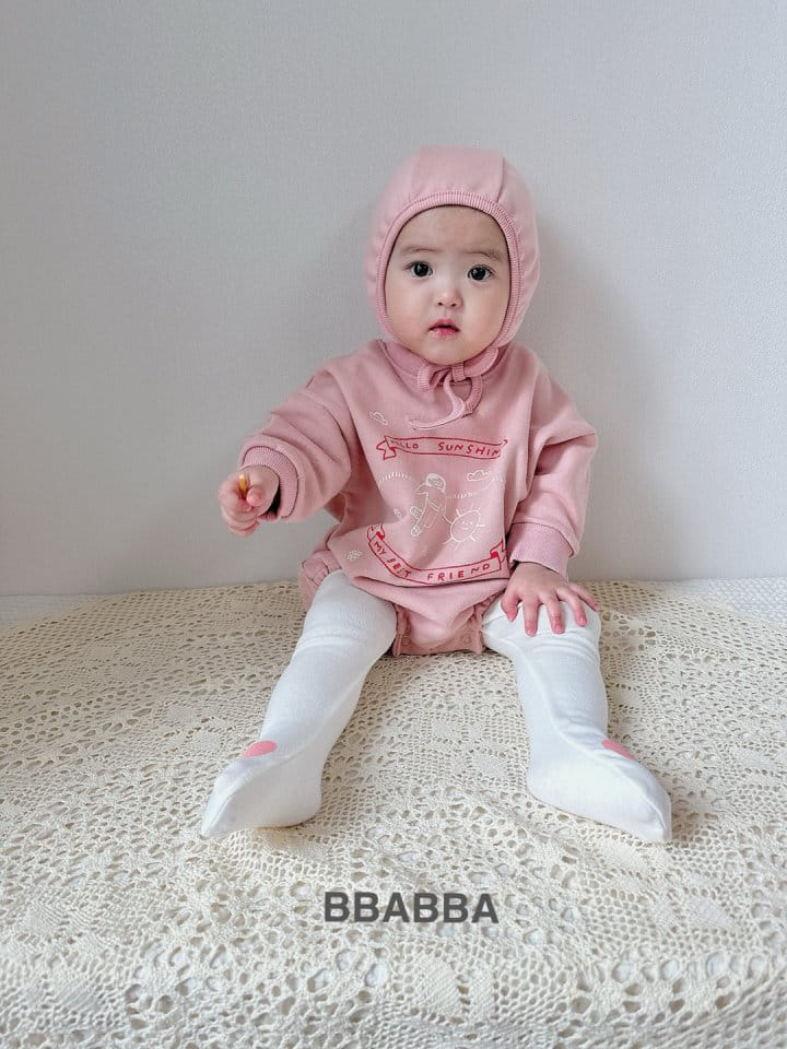 Bbabba - Korean Baby Fashion - #onlinebabyboutique - Hellow Sunshine Bonnet Body Suit