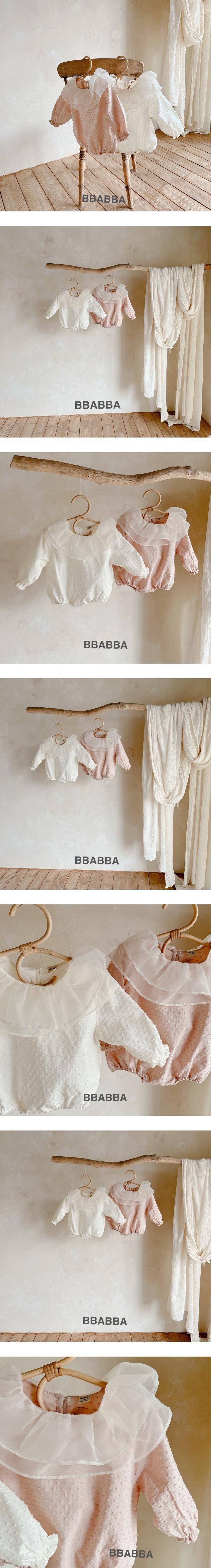 Bbabba - Korean Baby Fashion - #onlinebabyshop - Barbi Frill Body Suit - 2