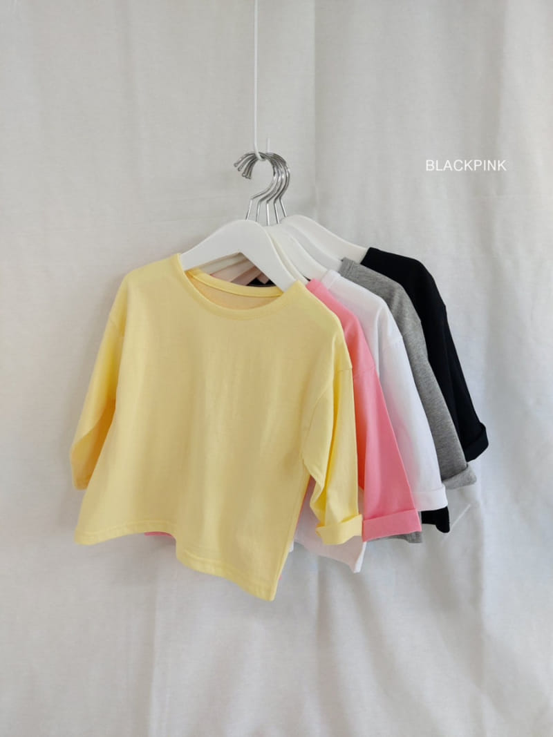 Black Pink - Korean Children Fashion - #childofig - Spring Breeze Single Tee