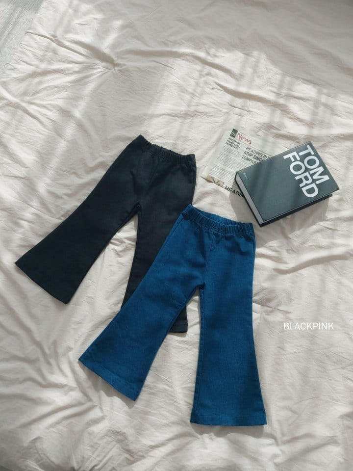 Black Pink - Korean Children Fashion - #childrensboutique - Lava Denim Boots Cut Pants