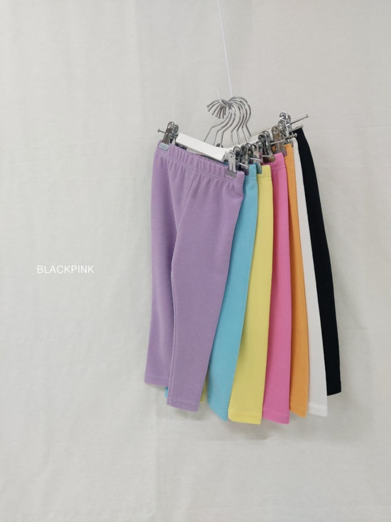 Black Pink - Korean Children Fashion - #designkidswear - Calm Rib Leggings