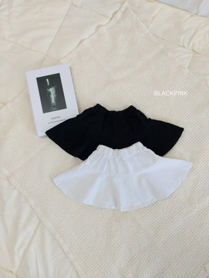 Black Pink - Korean Children Fashion - #kidsstore - Twill Hool Skirt
