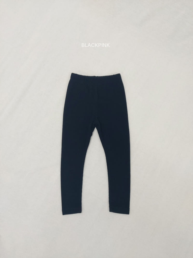 Black Pink - Korean Children Fashion - #kidzfashiontrend - Calm Rib Leggings - 6