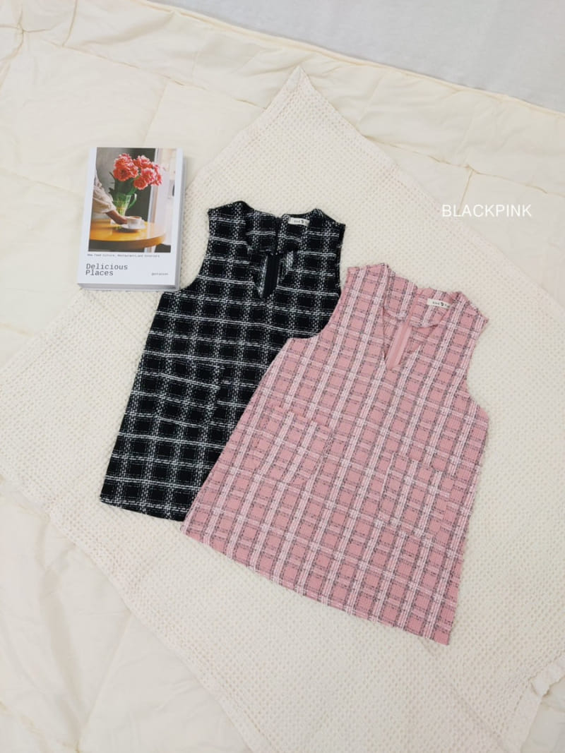 Black Pink - Korean Children Fashion - #magicofchildhood - Tweed One-Piece