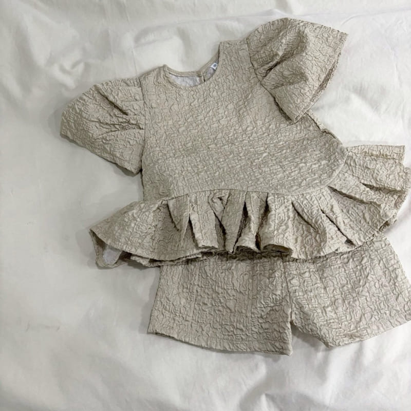Boboj - Korean Children Fashion - #Kfashion4kids - Jacquard Top Bottom Set