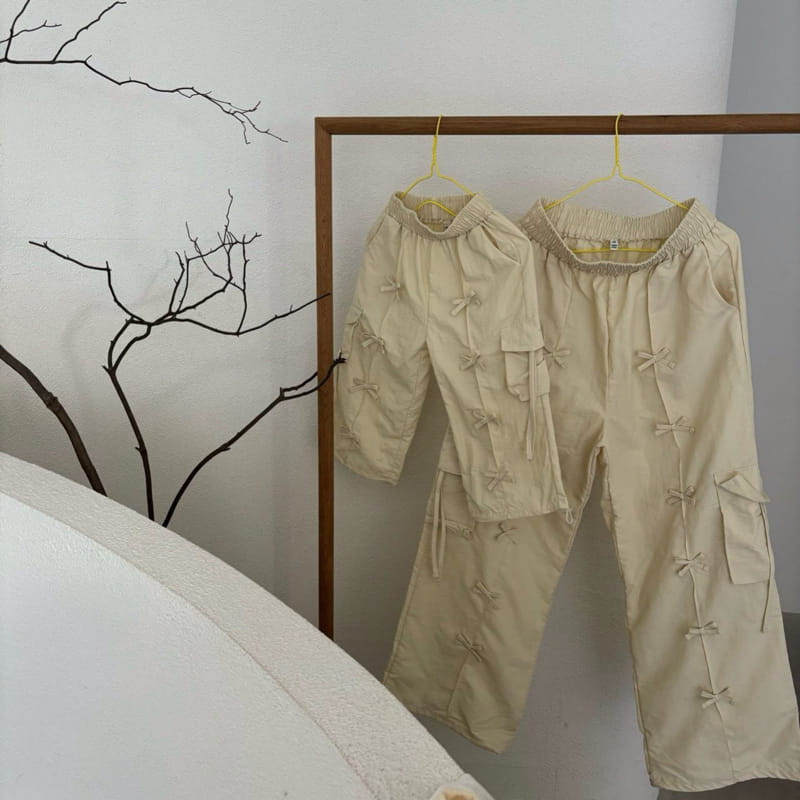 Boboj - Korean Children Fashion - #Kfashion4kids - Ribbon Cargo Pants - 8