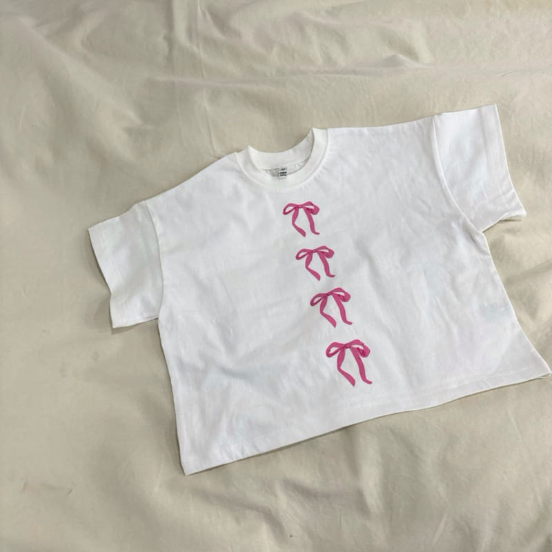 Boboj - Korean Children Fashion - #childofig - Line Ribbon Tee - 3