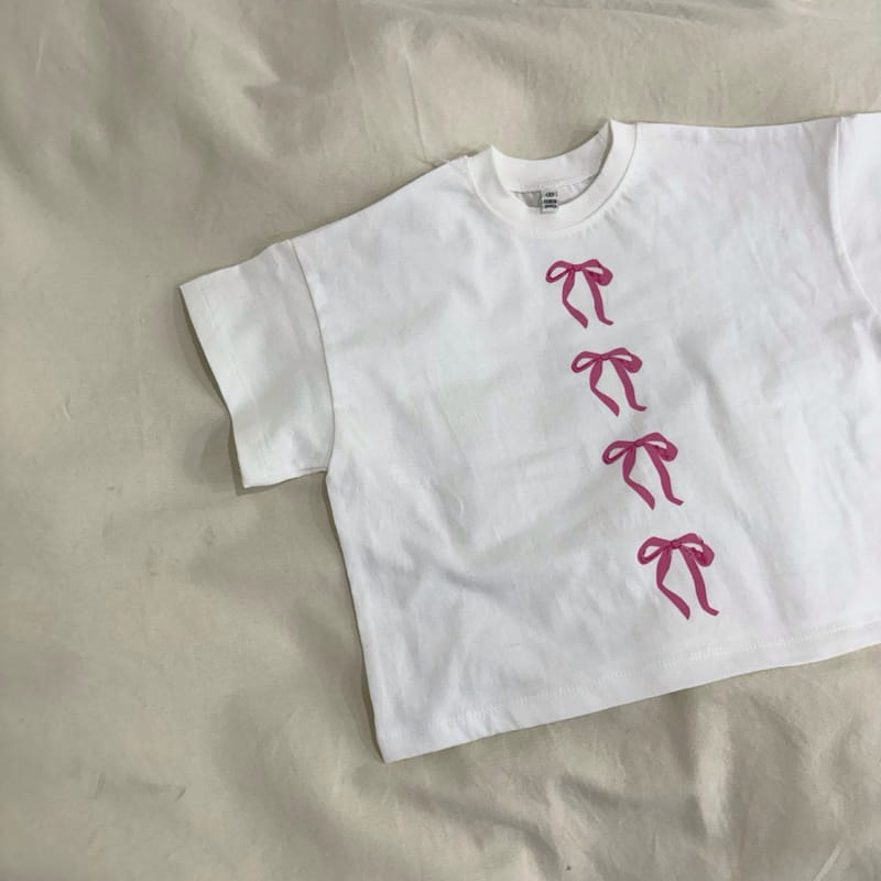 Boboj - Korean Children Fashion - #childrensboutique - Mom Line Ribbon Tee - 4