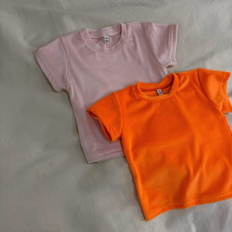 Boboj - Korean Children Fashion - #designkidswear - Velour Short Sleeve Tee