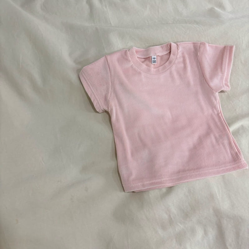 Boboj - Korean Children Fashion - #discoveringself - Velour Short Sleeve Tee - 2