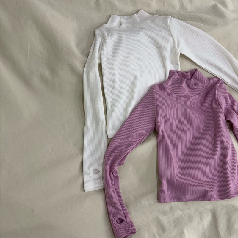 Boboj - Korean Children Fashion - #fashionkids - Warmer Half Turtleneck Tee - 2