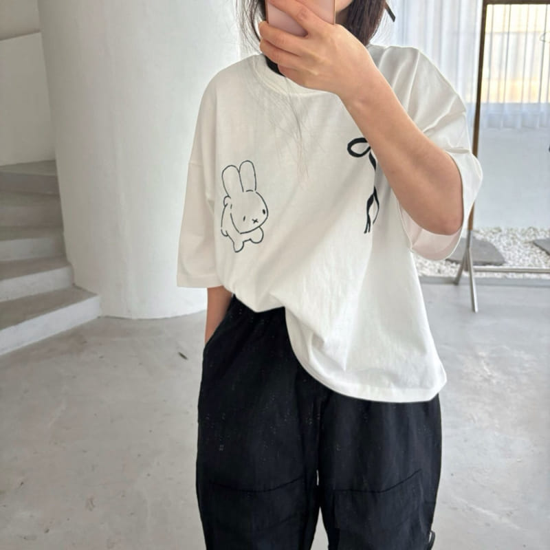 Boboj - Korean Children Fashion - #fashionkids - Mom Ribbon Tee - 11