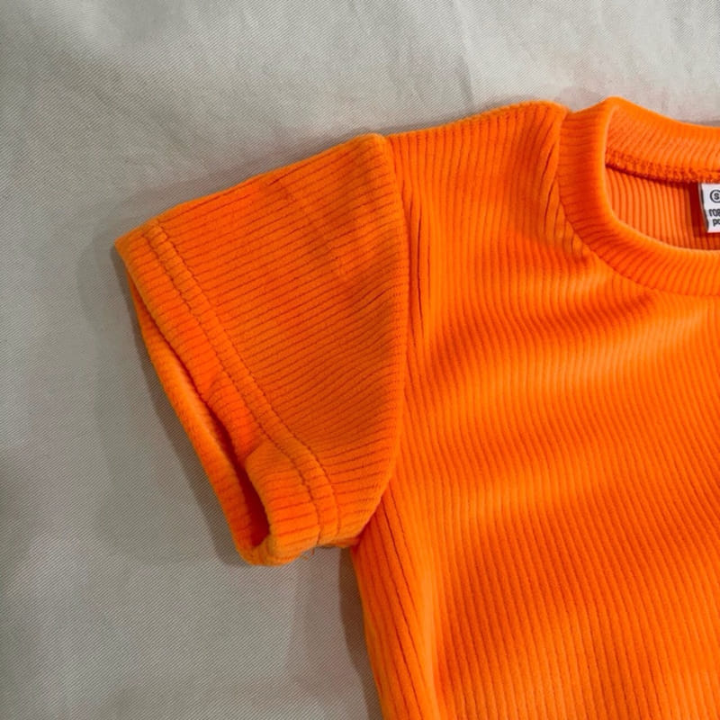 Boboj - Korean Children Fashion - #fashionkids - Velour Short Sleeve Tee - 4
