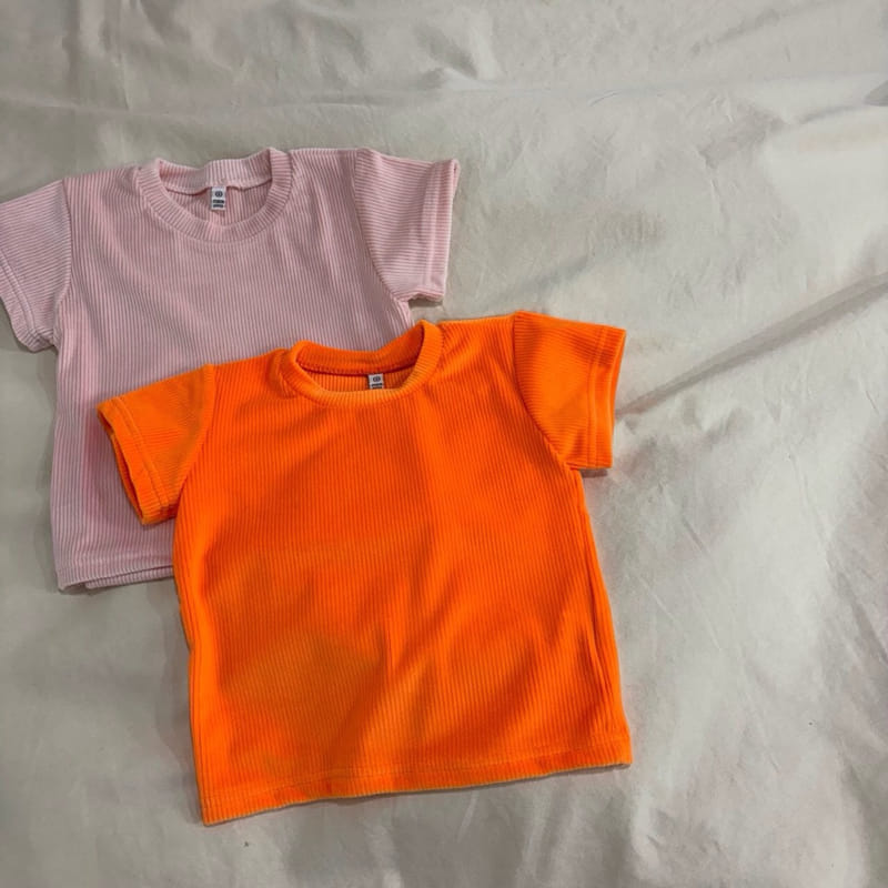 Boboj - Korean Children Fashion - #kidsstore - Velour Short Sleeve Tee - 5