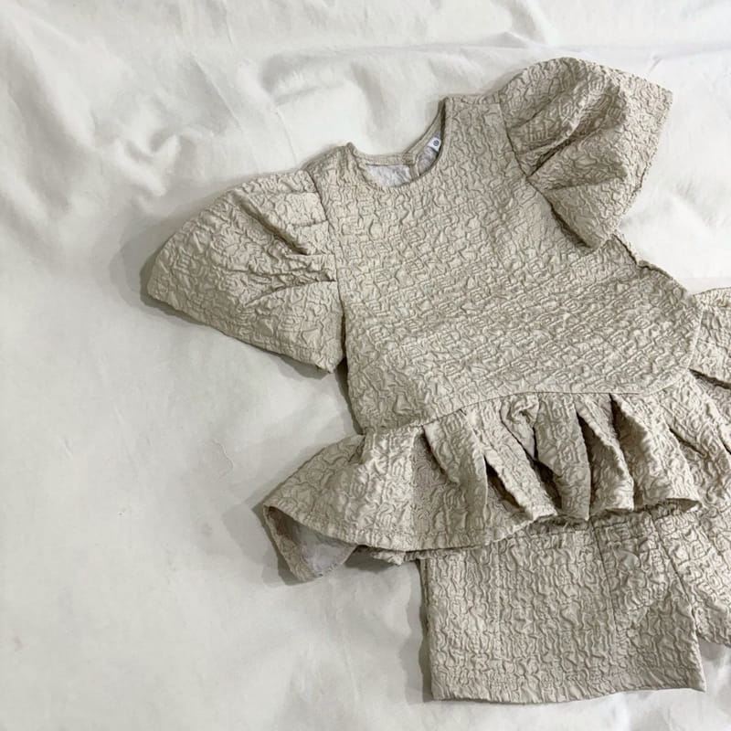 Boboj - Korean Children Fashion - #littlefashionista - Jacquard Top Bottom Set - 2