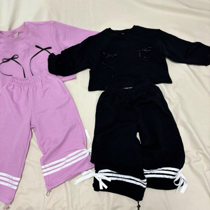 Boboj - Korean Children Fashion - #littlefashionista - Ribbon Tight Tee With Adult - 3