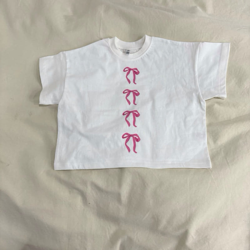Boboj - Korean Children Fashion - #stylishchildhood - Line Ribbon Tee - 2