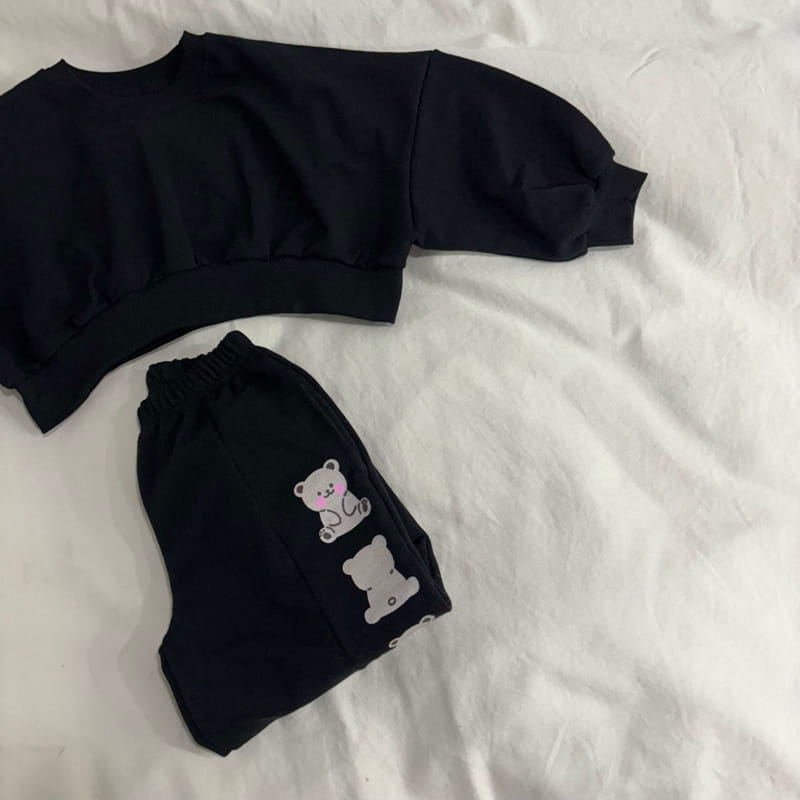 Boboj - Korean Children Fashion - #todddlerfashion - Front And Back Bear Top Bottom Set - 8