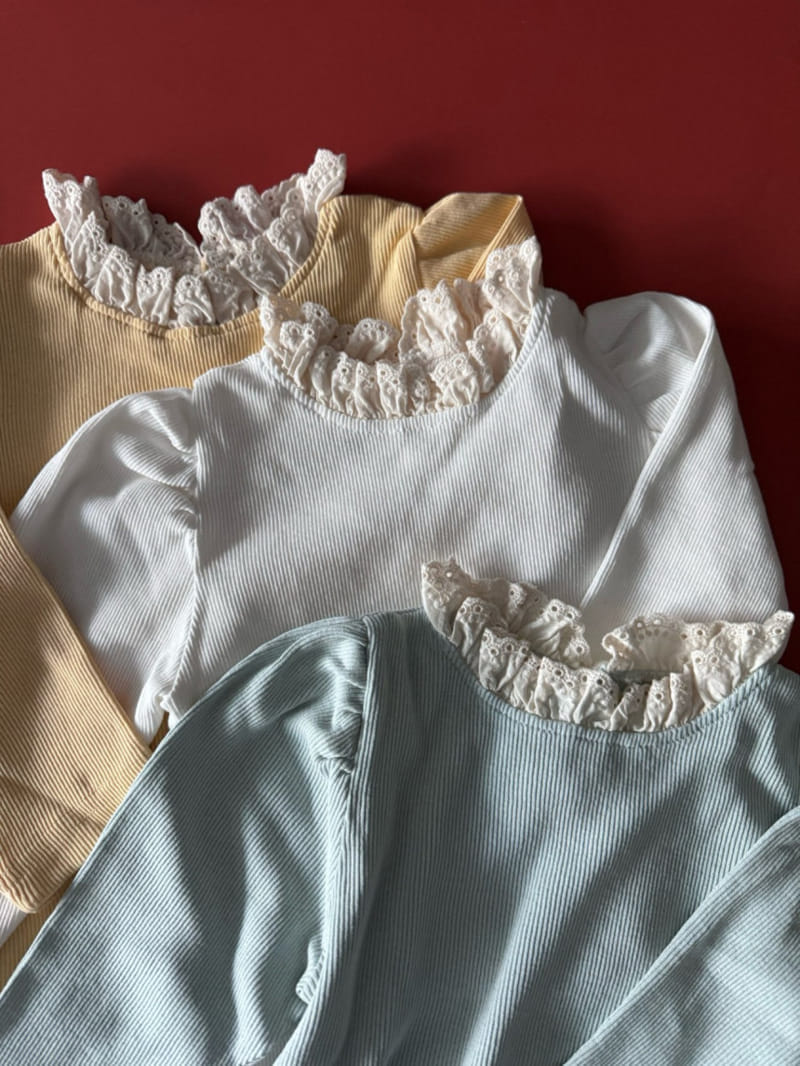 Bon Bon Butik - Korean Children Fashion - #kidsshorts - Lace Tee - 2