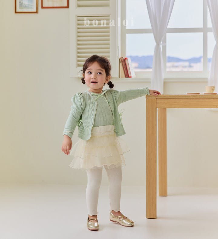 Bonaloi - Korean Children Fashion - #Kfashion4kids - Ribbon Rib Pincott Tee - 7