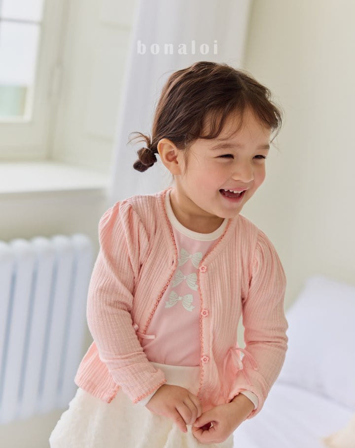 Bonaloi - Korean Children Fashion - #childofig - Pincot Rib Cardigan - 8