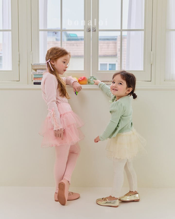 Bonaloi - Korean Children Fashion - #discoveringself - Rila Sha Skirt Leggings - 10