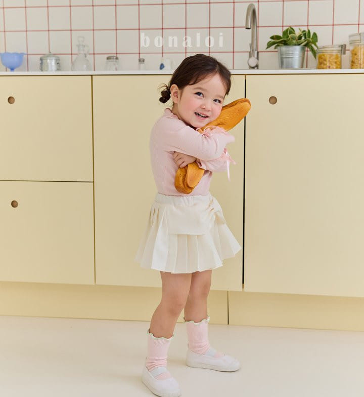 Bonaloi - Korean Children Fashion - #kidsshorts - Drape Ribbon Skirt - 10