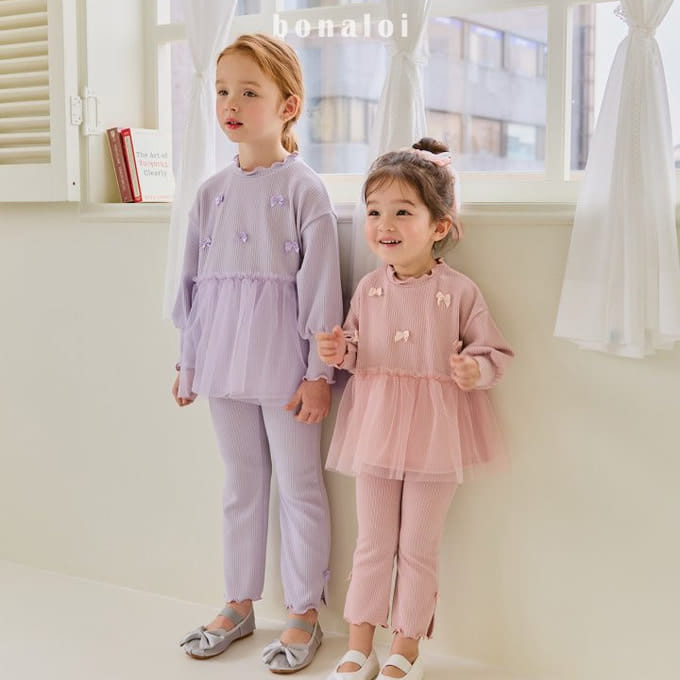 Bonaloi - Korean Children Fashion - #kidsshorts - Base Sha Top Bottom Set
