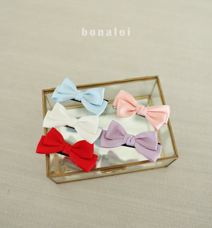 Bonaloi - Korean Children Fashion - #magicofchildhood - Twist Ribbon Hair Clip - 2