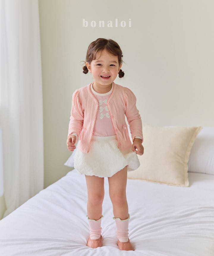 Bonaloi - Korean Children Fashion - #magicofchildhood - Ribbon Paint Colort Tee - 7