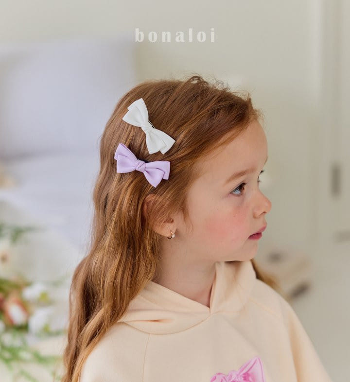 Bonaloi - Korean Children Fashion - #minifashionista - Twist Ribbon Hair Clip - 3