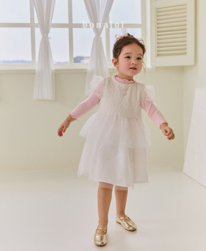 Bonaloi - Korean Children Fashion - #minifashionista - Roman Mesh Tee - 6