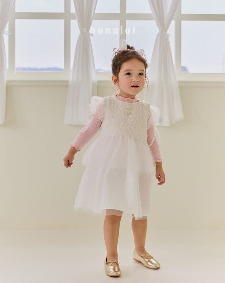 Bonaloi - Korean Children Fashion - #minifashionista - Pure Kan Kan One-Piece - 5