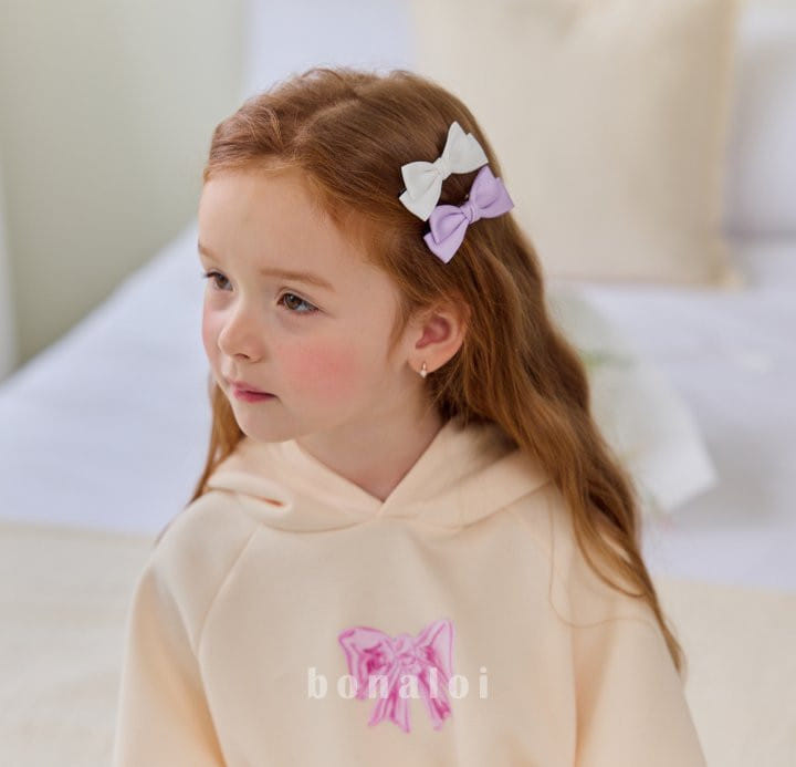 Bonaloi - Korean Children Fashion - #minifashionista - Twist Ribbon Hair Clip - 4
