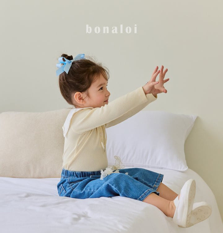 Bonaloi - Korean Children Fashion - #toddlerclothing - Layered Ribbon Pin - 4