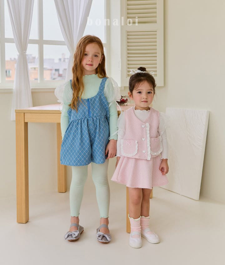 Bonaloi - Korean Children Fashion - #stylishchildhood - Roman Mesh Tee - 10