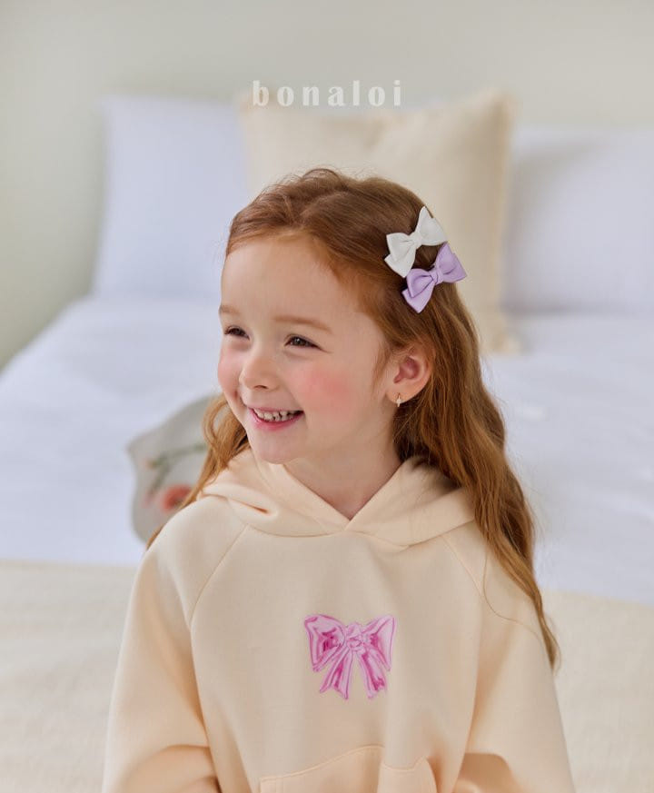 Bonaloi - Korean Children Fashion - #todddlerfashion - Twist Ribbon Hair Clip - 5