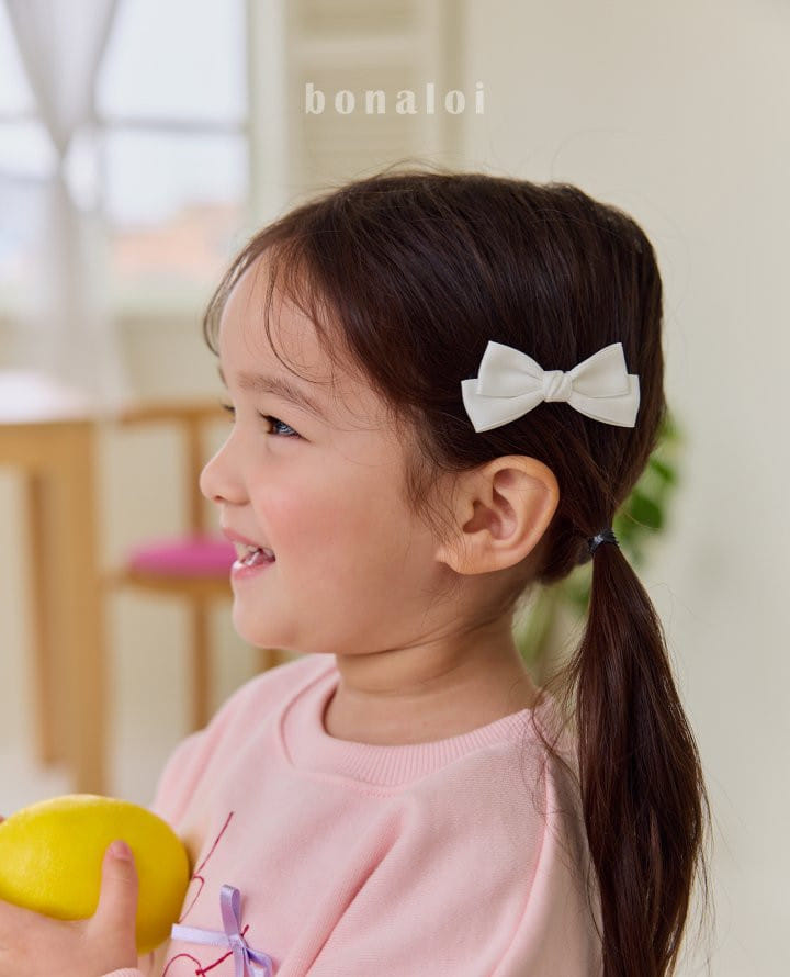 Bonaloi - Korean Children Fashion - #toddlerclothing - Twist Ribbon Hair Clip - 6