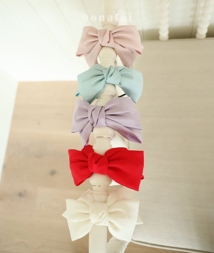 Bonaloi - Korean Children Fashion - #toddlerclothing - Satin Ribbon Hair Band - 5