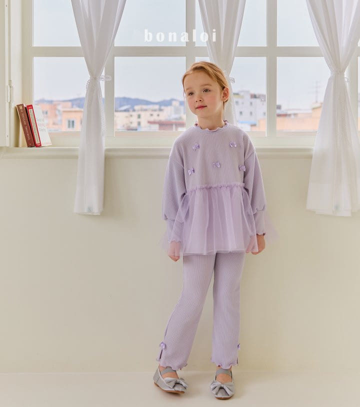 Bonaloi - Korean Children Fashion - #toddlerclothing - Base Sha Top Bottom Set - 10