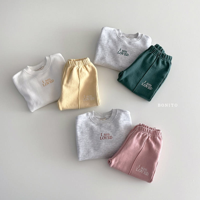 Bonito - Korean Baby Fashion - #babyboutique - I am Loved Top Bottom Set - 3