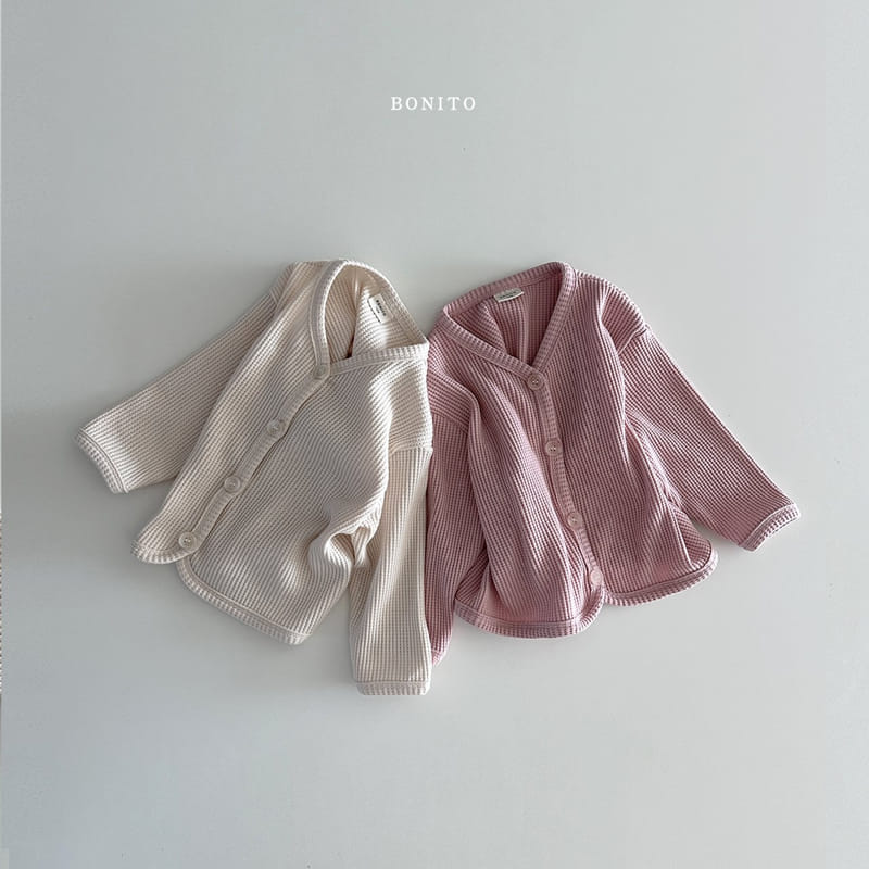 Bonito - Korean Baby Fashion - #babyboutique - Bebe Waffle Cardigan - 5