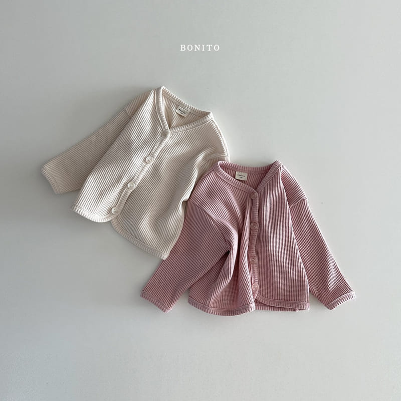 Bonito - Korean Baby Fashion - #babyboutique - Bebe Waffle Cardigan - 6