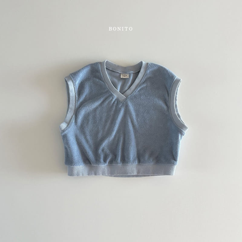 Bonito - Korean Baby Fashion - #babyboutiqueclothing - Terry Vest Top Bottom Set - 7