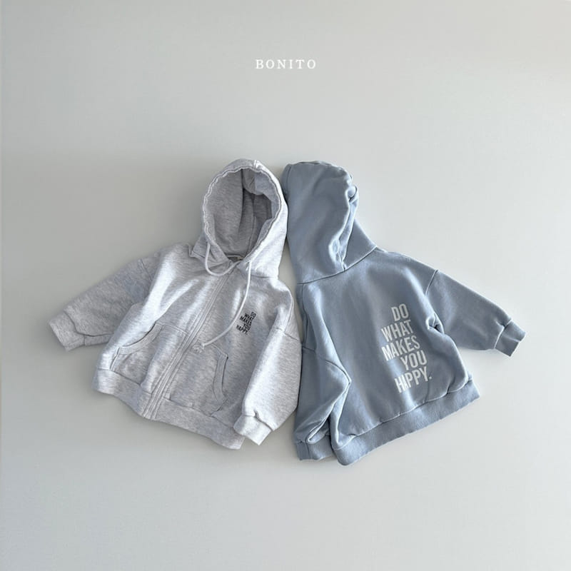 Bonito - Korean Baby Fashion - #babylifestyle - Happy Hoody Zip Up