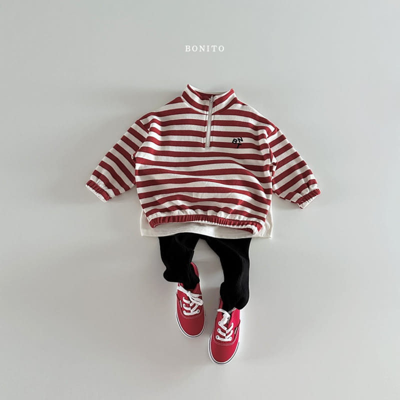 Bonito - Korean Baby Fashion - #onlinebabyshop - ST Half Zip Up - 11