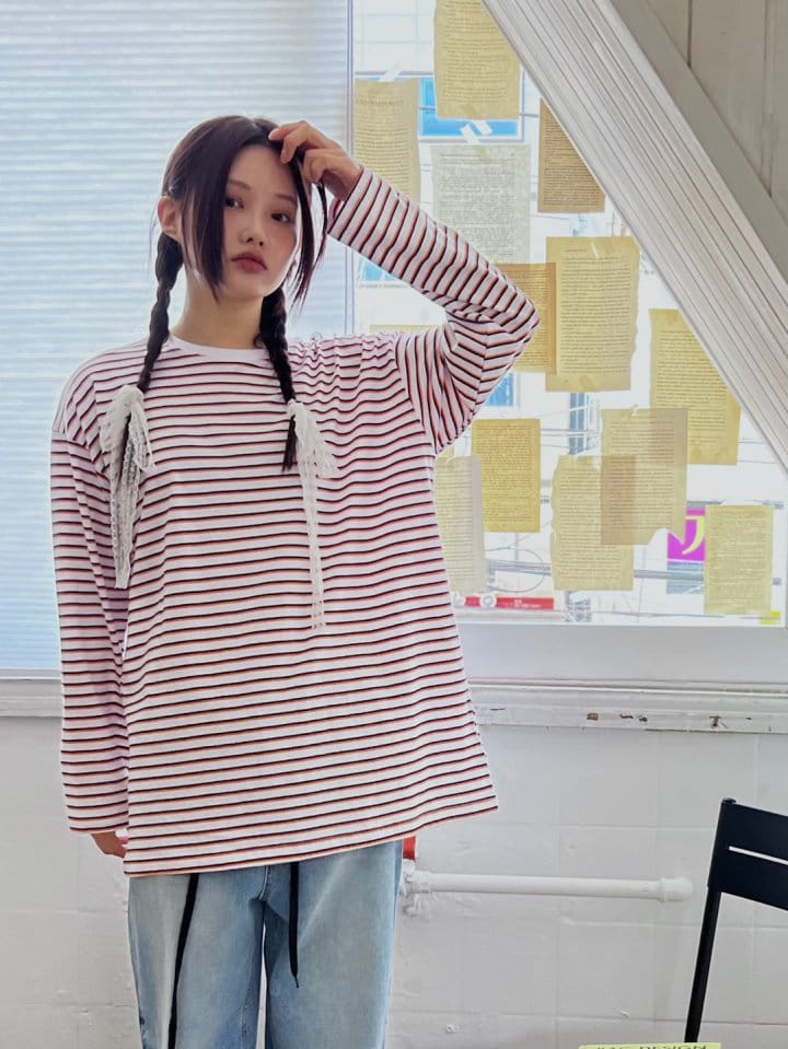 Bricklane - Korean Women Fashion - #momslook - ST Jjuk Tee - 8