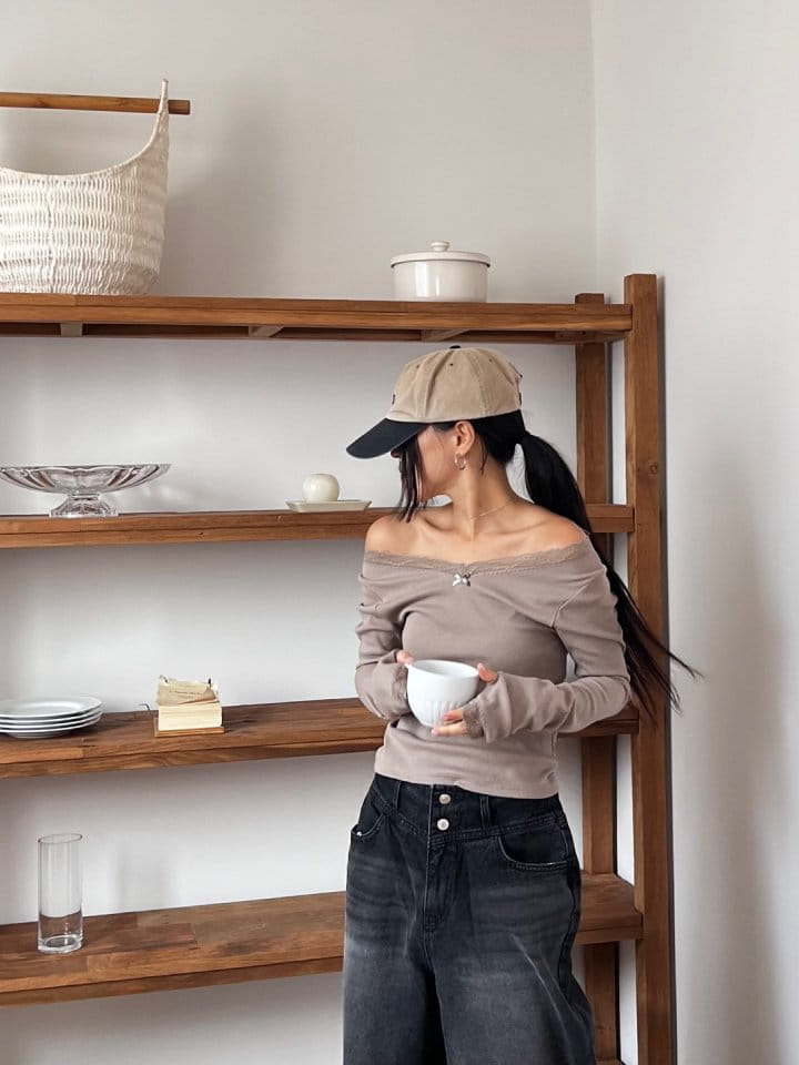 Bricklane - Korean Women Fashion - #momslook - Lace Warmer Tee - 8