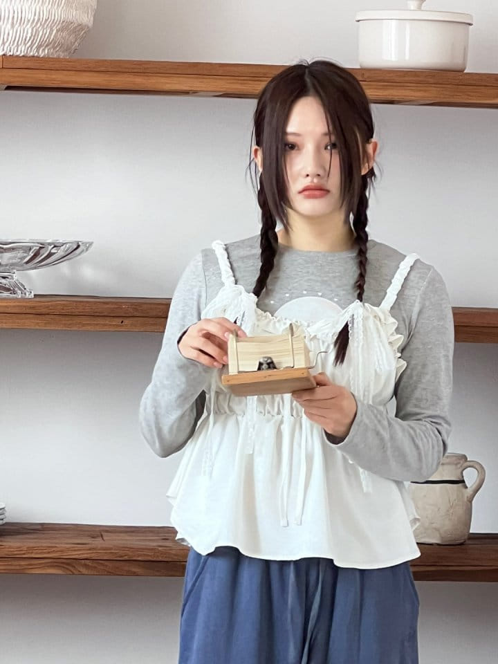 Bricklane - Korean Women Fashion - #momslook - Unbalance Banding Blouse  - 6
